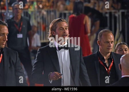 VENICE, ITALY - 29th August, 2019. Brad Pitt attends the red carpet of AD ASTRA during the 76th Venice Film Festival on August 29, 2019 in Venice, Italy. © Andrea Merola/Awakening/Alamy Live News Stock Photo