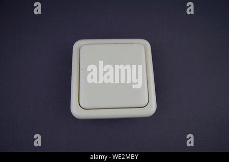socket, a switch on a gray background, there is a place to fill the text Stock Photo