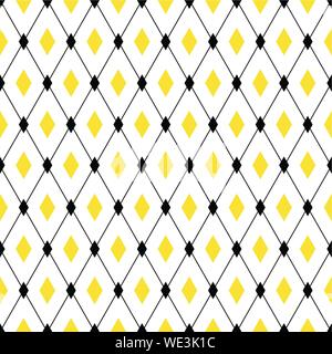 Seamless geometric pattern. Endless cross lines, diamond rhombus. Vector background for wallpaper, fashion print design Stock Vector