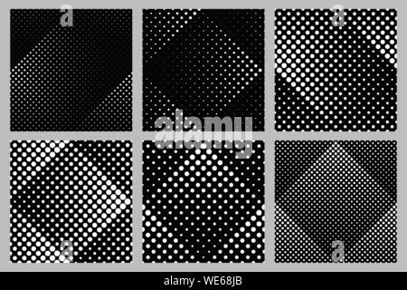 Seamless dot pattern background collection - abstract vector graphic designs Stock Vector