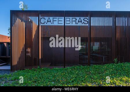 France, Aveyron, Rodez, Cafe Bras, designed by the Catalan