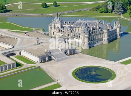 Château de Chantilly aerial view