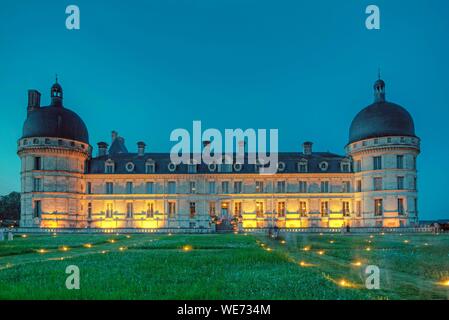 France, Indre, Berry, Loire Castles, Chateau de Valencay Stock Photo