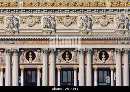 FRANCE Ile de France Paris Opera Quarter The Art Nouveau central glass ...