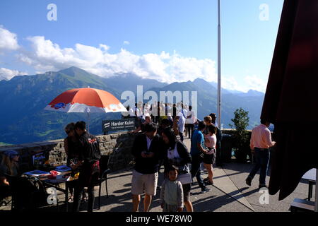 View from Harder Klum,Interlaken,Switzerland Stock Photo