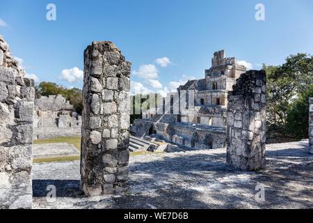 Mexico, Campeche state, Edzna, Maya archaeological site Stock Photo