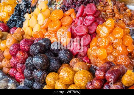Armenia, Yerevan, GUM market, covered market of Armenian specialties, sale of confectionery Stock Photo