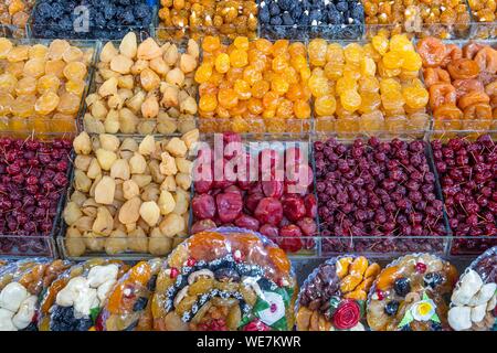 Armenia, Yerevan, GUM market, covered market of Armenian specialties, sale of confectionery Stock Photo