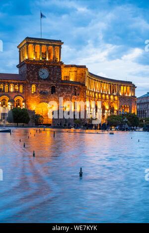 Armenia, Yerevan, Republic square, Government House Stock Photo