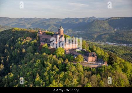 France, Bas Rhin, Alsace Wine Road, Orschwiller, Haut Koenigsbourg ...