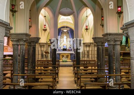France, Hautes Pyrenees, Lourdes, Sanctuary of Our Lady of Lourdes, the Crypt Stock Photo