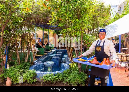 Morocco, Casablanca, restaurant La Sqala Stock Photo
