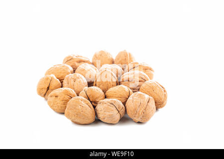 delicious walnuts on white background Stock Photo