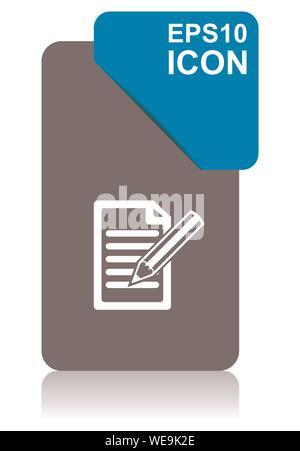 Subscribe black and blue vector pointer icon on white background in eps 10 Stock Vector