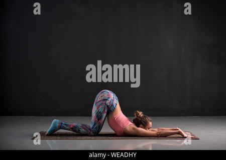 The extended puppy pose is a very soothing and relaxing pose that helps to  calm the mind and relieves stress and tension. This pose also stretches  and... | By ABS Fitness | Facebook