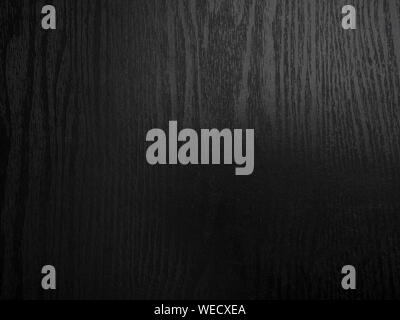 background of black wood board wall with vignette Stock Photo