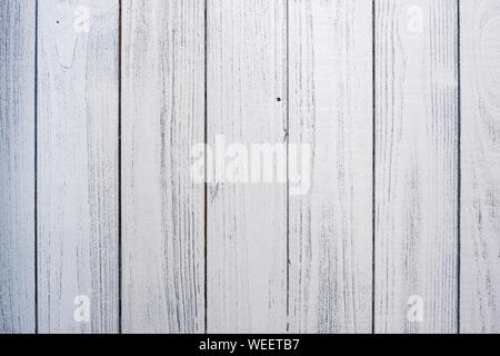 old gray painted wood background. wall of wooden planks. Stock Photo