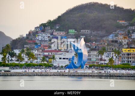 Manzanillo Mexico Waterfront Stock Photo