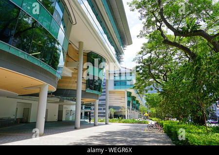 SINGAPORE -23 AUG 2019- View of the Singapore Management University (SMU), a business school funded by the national government of Singapore, home to m Stock Photo