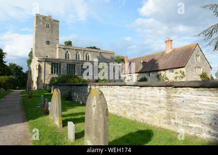 St Marys Priory Church Deerhurst ancient historical anglo saxon church Gloucestershire England UK Stock Photo