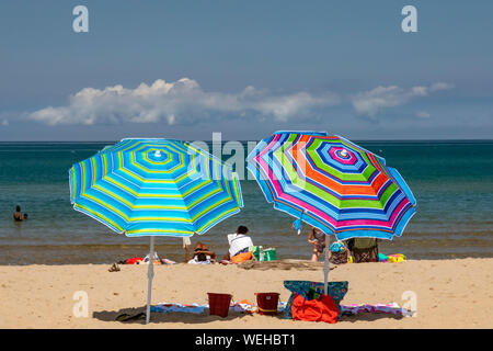 Sawyer, Michigan - Warren Dunes State Park on Lake Michigan. Stock Photo