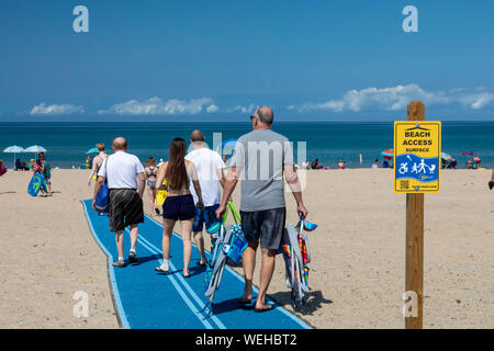 Sawyer, Michigan - Warren Dunes State Park on Lake Michigan. Stock Photo