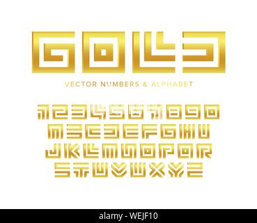Set of polished golden 3D Numbers and Symbols Stock Vector Image & Art ...
