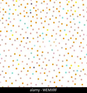 Seamless pattern with multi-colored circles. Vector illustration. Stock Vector