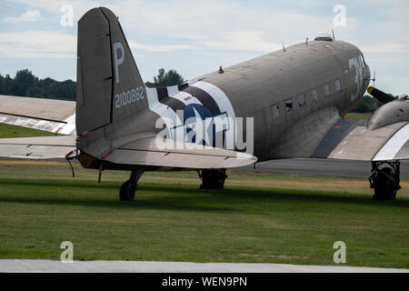 Douglas C47A-DC3 Dakota N473DC/2100882/3X at North Weald Airfield Stock Photo