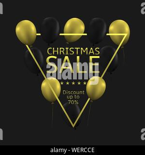 Christmas sale illustration Stock Vector