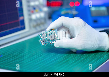 Electronics laboratory Stock Photo