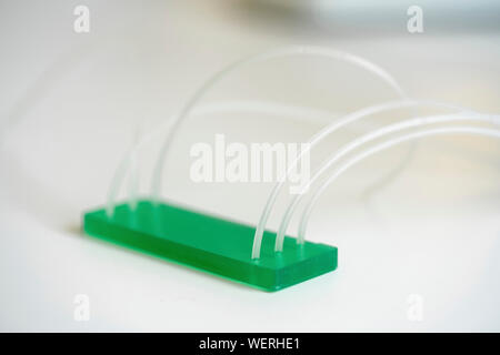 Lab on chip microfluidic device Stock Photo