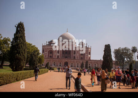 Humayun tomb that was built by the mughal in India Stock Photo