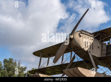 Replica of aircraft used in flight to Brazil Stock Photo