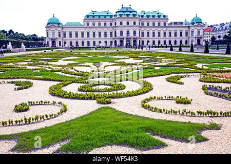 Schloss Belvedere palace in Vienna Austria Stock Photo