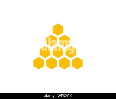 Honeycomb background texture illustration design Stock Vector