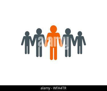 People Icon work group Vector illustration design Stock Vector