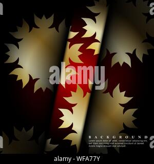 Mandala ornaments on a dark red background. vector design Stock Vector