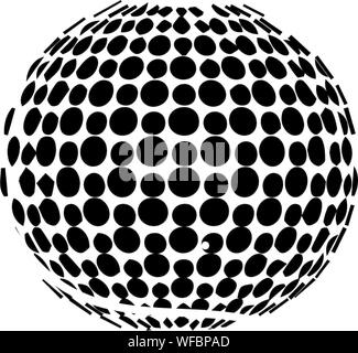 3d ball illustrator pattern background design Stock Photo