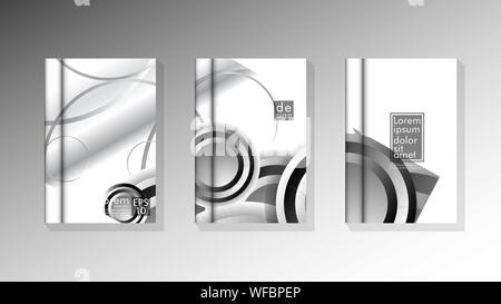Vector collection of book cover backgrounds. eps 10 vector design illustrations Stock Vector