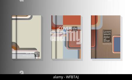 Vector collection of book cover backgrounds for brochures, leaflets ...