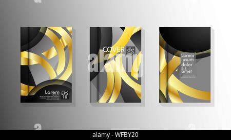 Vector collection of book cover backgrounds. eps 10 vector design illustrations Stock Vector