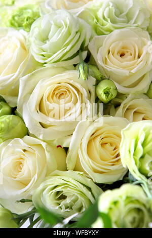 Bouquet of bright yellow roses Stock Photo