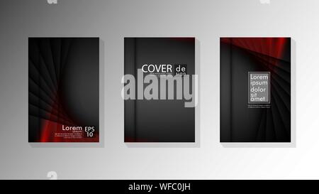 Vector collection of book cover backgrounds. eps 10 vector design illustrations Stock Vector