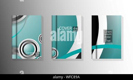 Vector collection of book cover backgrounds for brochures, leaflets ...
