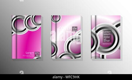 Vector collection of book cover backgrounds. eps 10 vector design illustrations Stock Vector