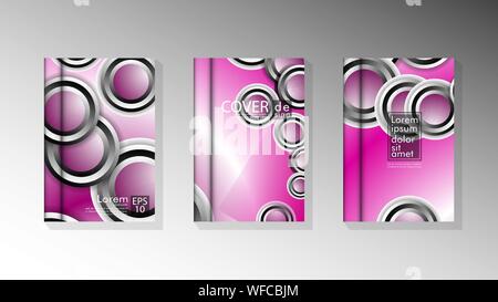 Vector collection of book cover backgrounds. eps 10 vector design illustrations Stock Vector