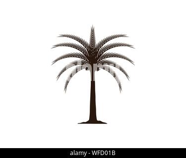 Date tree icon vector illustration logo template Stock Vector