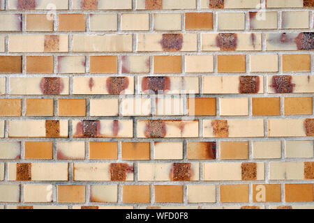 Background from a fine beige brick wall Stock Photo