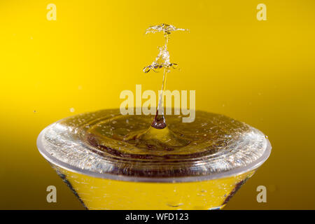 Download Water Drops On Glass With A Yellow And Gold Lighted Background Stock Photo Alamy PSD Mockup Templates